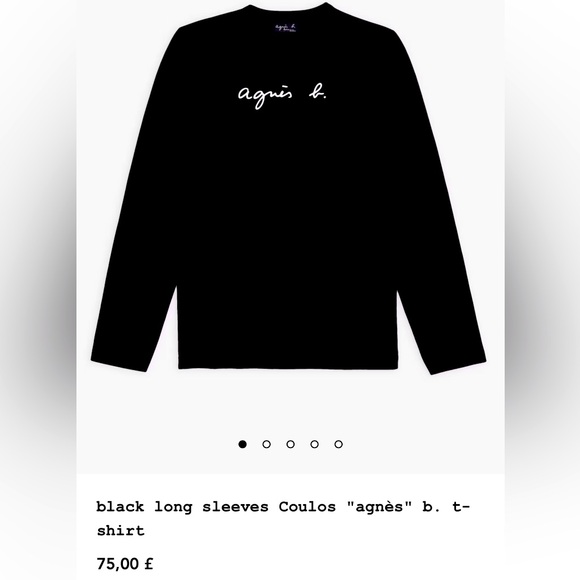 🔥🔥🔥 "agnès" b. black long sleeves 🔥🔥🔥 - Picture 1 of 2
